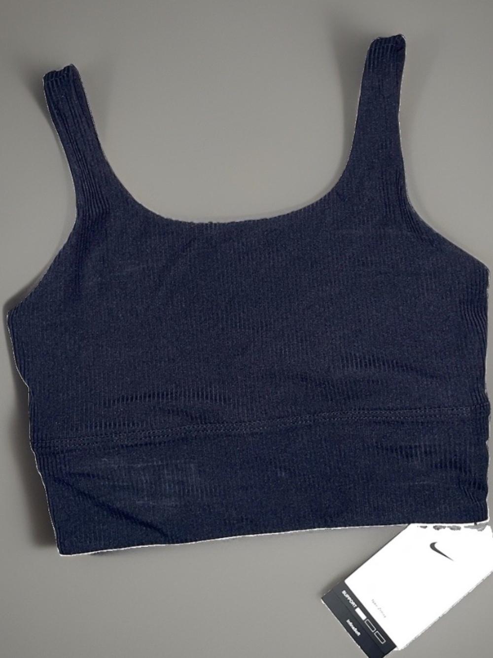 Nike Zenvy Sports Bra XS Black Infina Soft Ribbed NWT